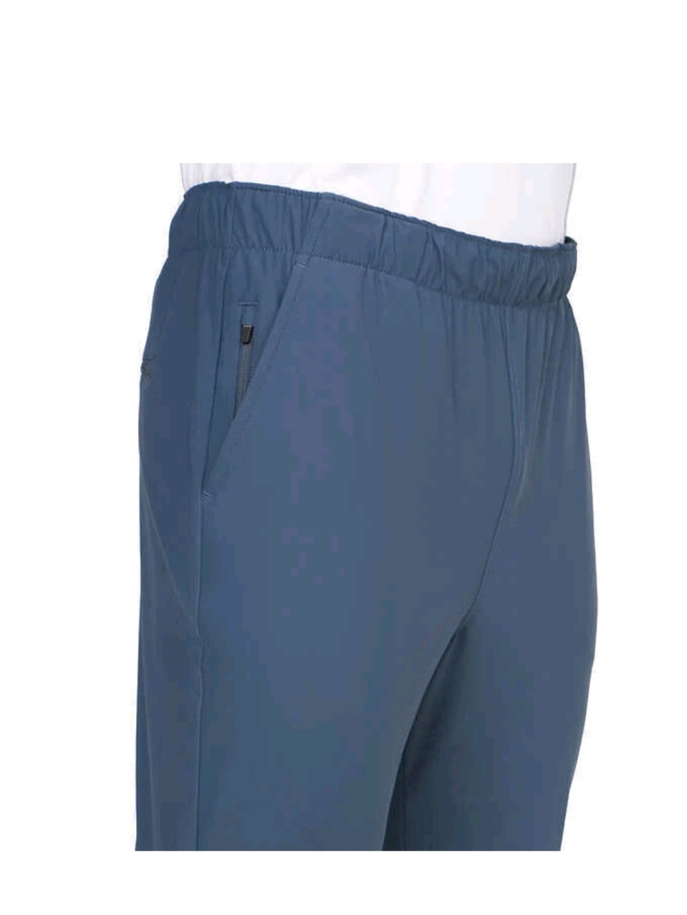 Glacier Men’s Active Pants Comfort Waistband Blue Gray Size L Drawstring